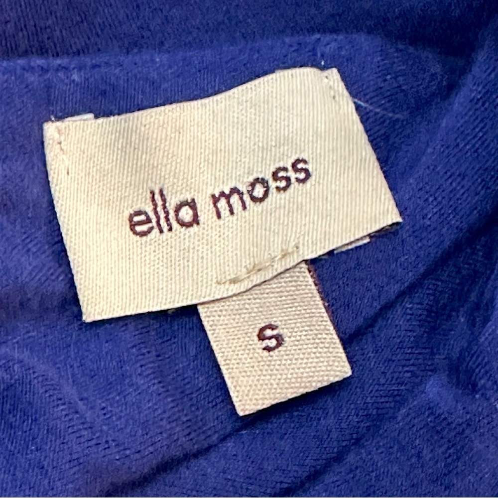๐ Ella Moss Ruffle Detail Jersey Knit Dress Sz S #D3 - Picture 2 of 5